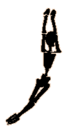 Swinging man