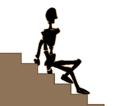 Stair walk exercise