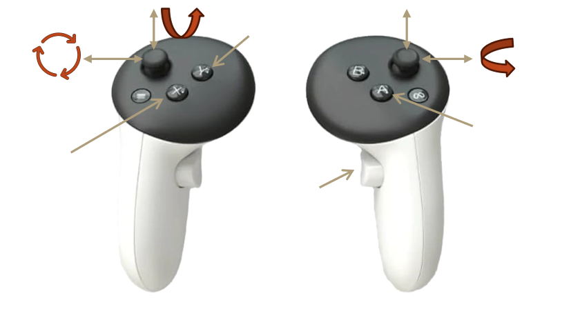 Meta Quest 3 controllers